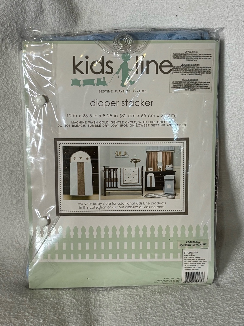 Green Diaper Stacker